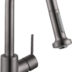 Hansgrohe Talis S² Prep Kitchen Faucet, 2-Spray Pull-Down, 1.75 GPM in Brushed Black Chrome