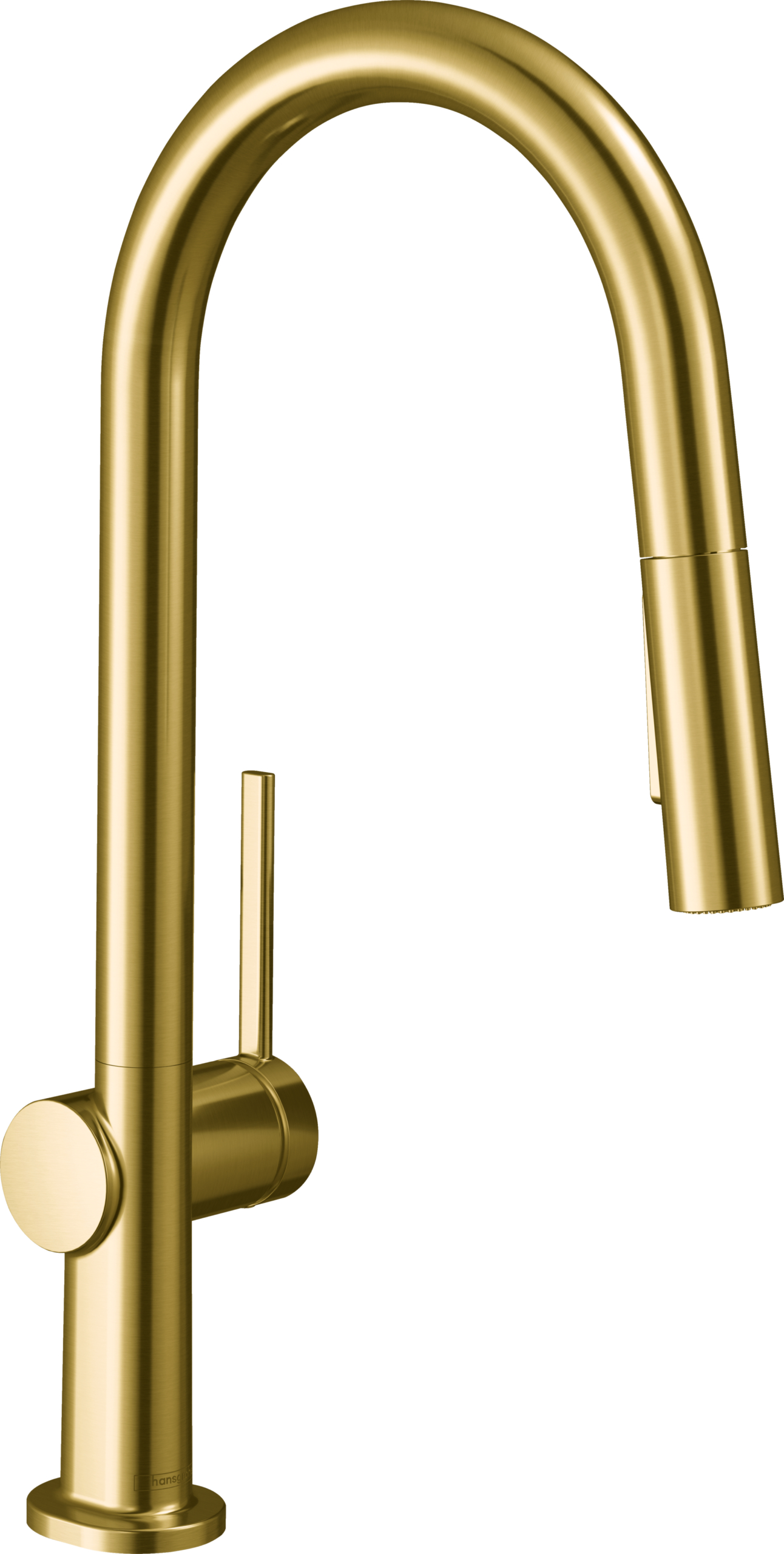 Hansgrohe Talis N HighArc Kitchen Faucet, A-Style, 2-Spray Pull-Down, 1.75 GPM in Brushed Gold Optic