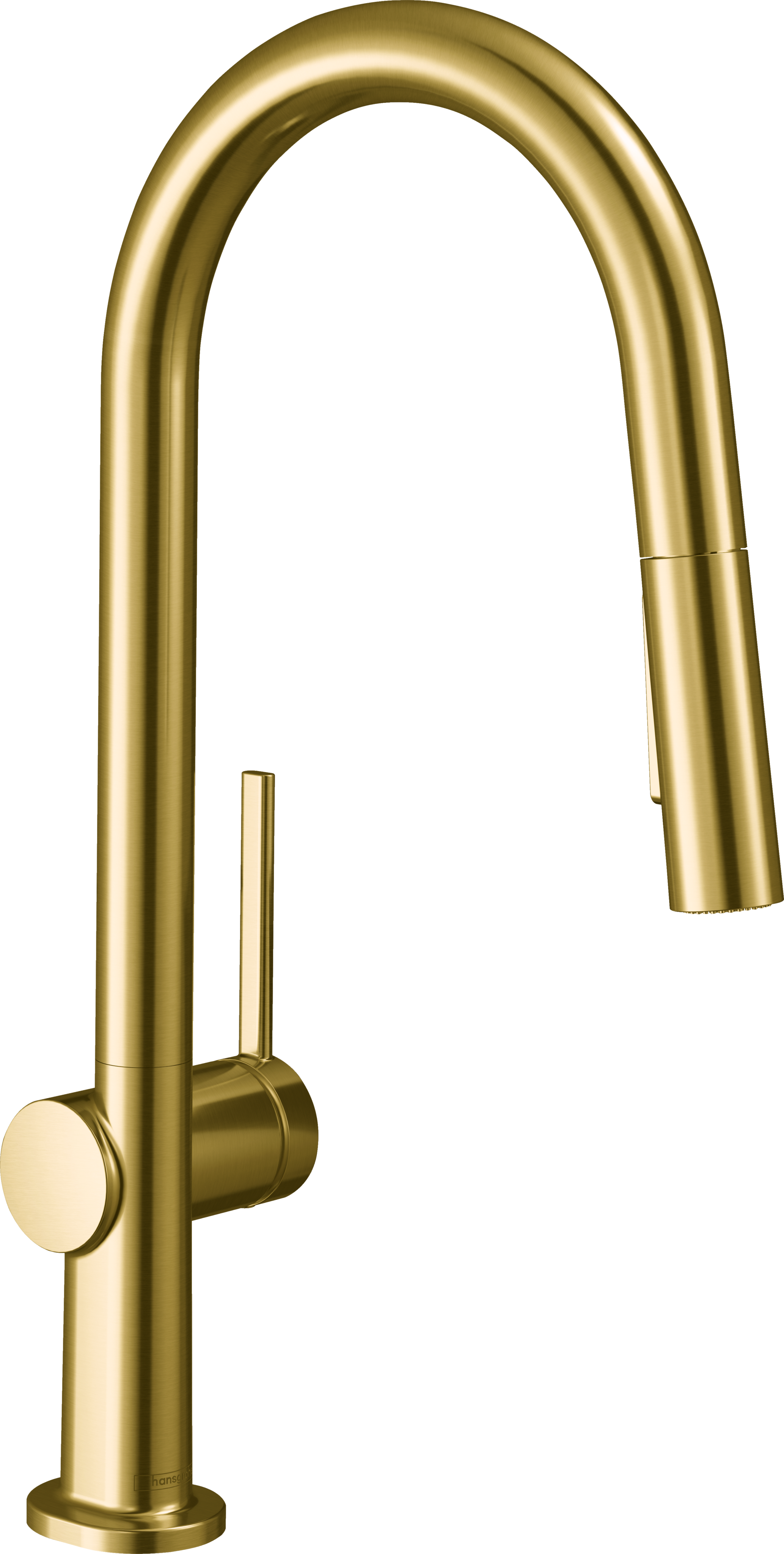 Hansgrohe Talis N HighArc Kitchen Faucet, A-Style, 2-Spray Pull-Down, 1.75 GPM in Brushed Gold Optic