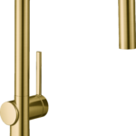 Hansgrohe Talis N Kitchen Faucet, U-Style 1-Spray, 1.75 GPM in Brushed Gold Optic