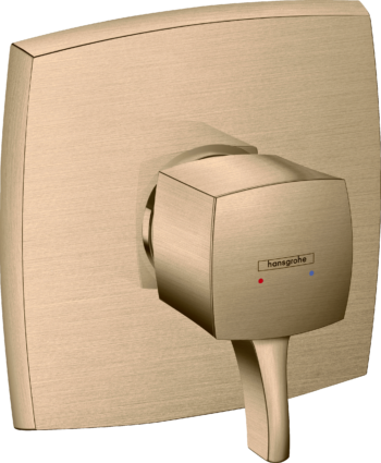 Hansgrohe Ecostat Classic Pressure Balance Trim, Square in Brushed Bronze