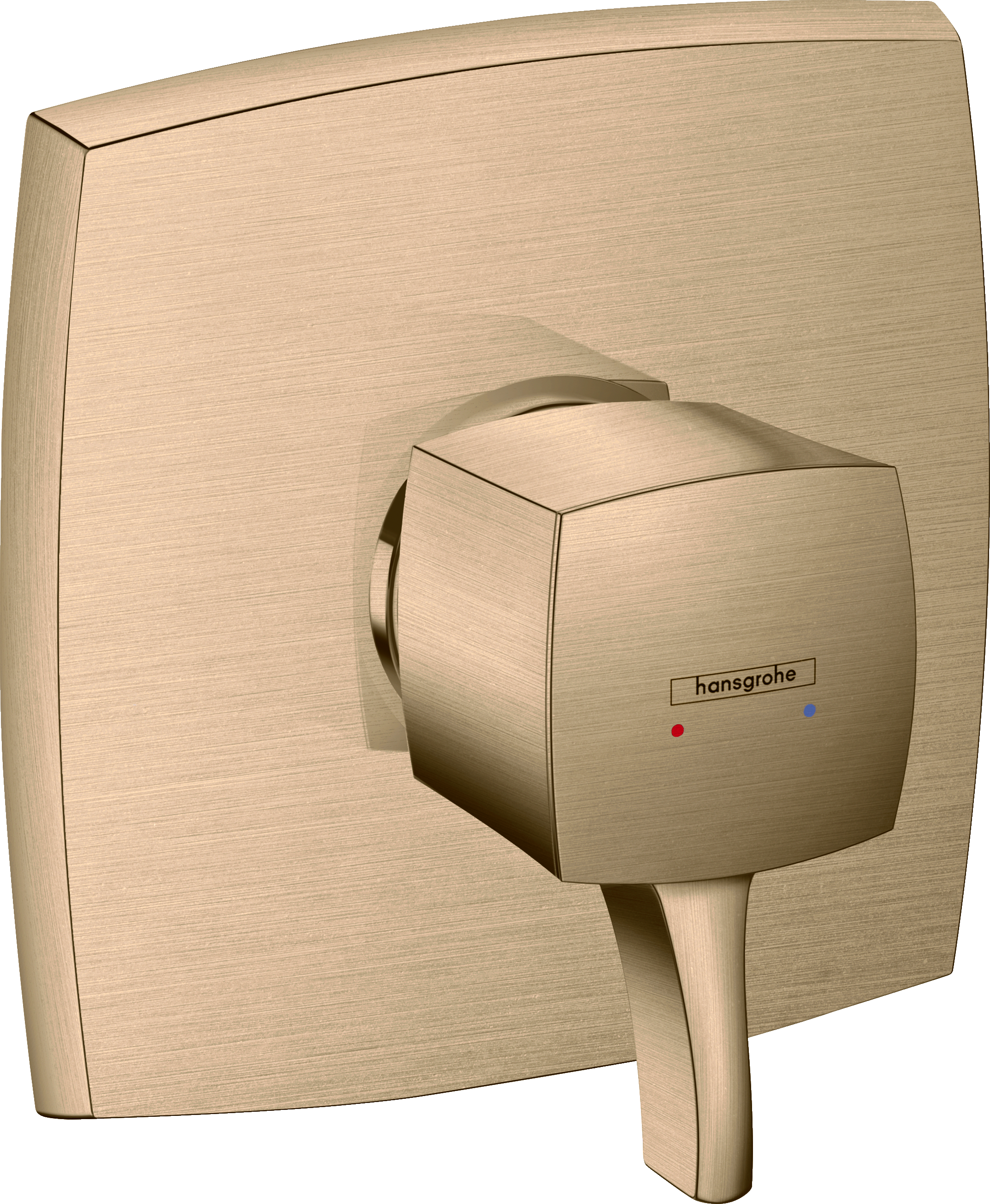 Hansgrohe Ecostat Classic Pressure Balance Trim, Square in Brushed Bronze