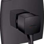 Hansgrohe Ecostat Classic Pressure Balance Trim, Square in Matte Black