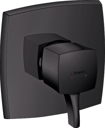 Hansgrohe Ecostat Classic Pressure Balance Trim, Square in Matte Black