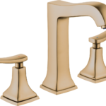 Hansgrohe Metropol Classic Widespread Faucet 160 with Lever Handles and Pop-Up Drain, 1.2 GPM in Brushed Bronze