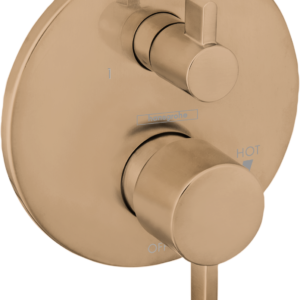 Hansgrohe EcoStat Pressure Balance Trim S with Diverter in Brushed Bronze