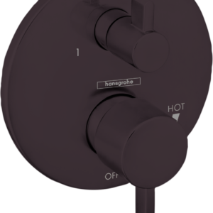 Hansgrohe EcoStat Pressure Balance Trim S with Diverter in Matte Black