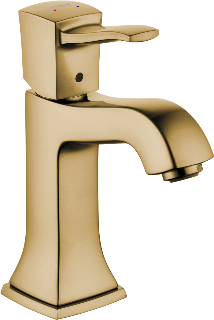 Hansgrohe Metropol Classic Single-Hole Faucet 110 with Pop-Up Drain, 1.2 GPM in Brushed Bronze