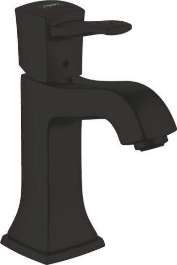 Hansgrohe Metropol Classic Single-Hole Faucet 110 with Pop-Up Drain, 1.2 GPM in Matte Black