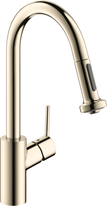 Hansgrohe Talis S² HighArc Kitchen Faucet, 2-Spray Pull-Down, 1.75 GPM in Polished Nickel