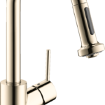 Hansgrohe Talis S² Prep Kitchen Faucet, 2-Spray Pull-Down, 1.75 GPM in Polished Nickel