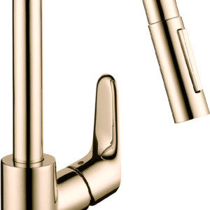 Hansgrohe Focus Prep Kitchen Faucet, 2-Spray Pull-Down, 1.75 GPM in Polished Nickel