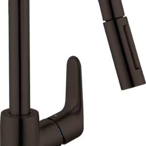 Hansgrohe Focus Prep Kitchen Faucet, 2-Spray Pull-Down, 1.75 GPM in Matte Black