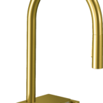 Hansgrohe Aquno Select HighArc Kitchen Faucet, 3-Spray Pull-Down, 1.75 GPM in Brushed Gold Optic