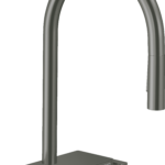 Hansgrohe Aquno Select HighArc Kitchen Faucet, 3-Spray Pull-Down, 1.75 GPM in Brushed Black Chrome