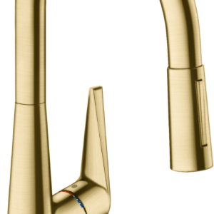 Hansgrohe Talis S HighArc Kitchen Faucet, 2-Spray Pull-Down, 1.75 GPM in Brushed Gold Optic