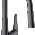 Hansgrohe Talis S HighArc Kitchen Faucet, 2-Spray Pull-Down, 1.75 GPM in Brushed Black Chrome