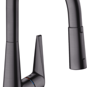 Hansgrohe Talis S HighArc Kitchen Faucet, 2-Spray Pull-Down, 1.75 GPM in Brushed Black Chrome