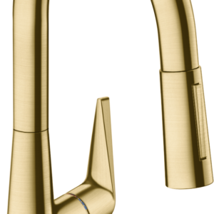 Hansgrohe Talis S Prep Kitchen Faucet, 2-Spray Pull-Down, 1.75 GPM in Brushed Gold Optic
