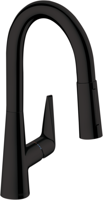 Hansgrohe Talis S Prep Kitchen Faucet, 2-Spray Pull-Down, 1.75 GPM in Matte Black