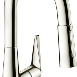 Hansgrohe Talis S Prep Kitchen Faucet, 2-Spray Pull-Down, 1.75 GPM in Polished Nickel