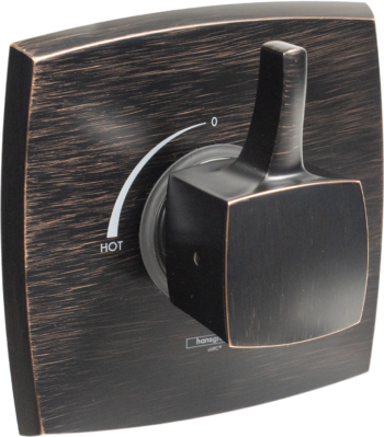 Hansgrohe Ecostat Classic Pressure Balance Trim, Square in Rubbed Bronze
