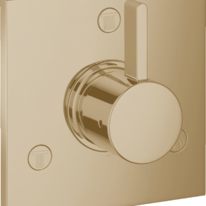 Hansgrohe Ecostat Diverter Trim Square Trio/Quattro in Brushed Bronze