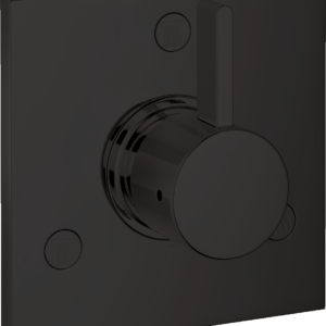 Hansgrohe Ecostat Diverter Trim Square Trio/Quattro in Matte Black