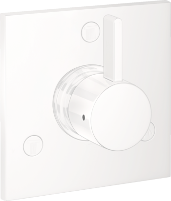 Hansgrohe Ecostat Diverter Trim Square Trio/Quattro in Matte White