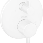Hansgrohe EcoStat Pressure Balance Trim S with Diverter in Matte White