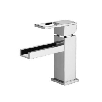 Isenberg Single Hole Cascade Flow Waterfall Bathroom Faucet In Polished Nickel