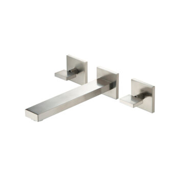 Isenberg Two Handle Wall Mounted Bathroom Faucet In Brushed Nickel