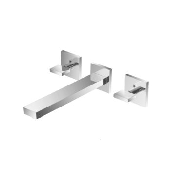 Isenberg Two Handle Wall Mounted Bathroom Faucet In Chrome