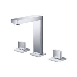 Isenberg Three Hole 8″ Widespread Two Handle Bathroom Faucet In Matte Black