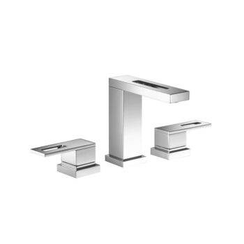 Isenberg Three Hole 8" Widespread Two Handle Bathroom Faucet In Matte Black