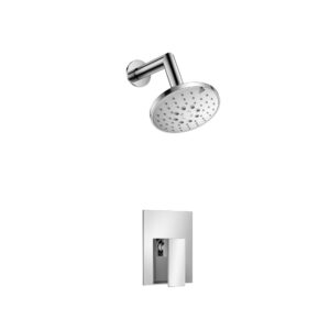 Flusso Single Output Shower Set With ABS Shower Head & Arm In Chrome