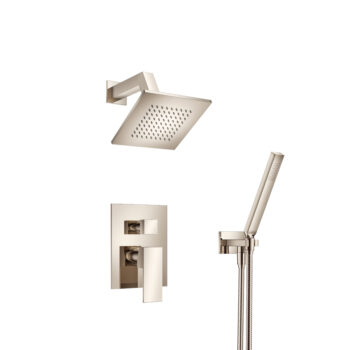 Isenberg Two Output Shower Set With Shower Head And Hand Held In Polished Nickel