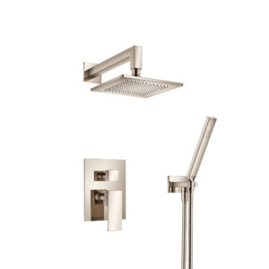 Isenberg Two Output Shower Set With Shower Head And Hand Held In Polished Nickel