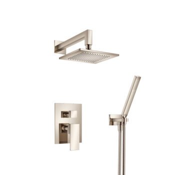 Isenberg Two Output Shower Set With Shower Head And Hand Held In Polished Nickel