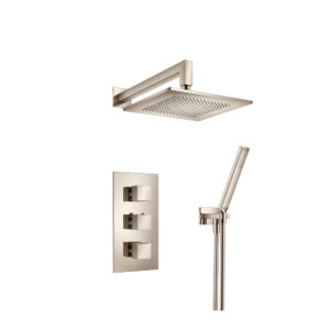 Isenberg Two Output Shower Set With Shower Head And Hand Held In Polished Nickel