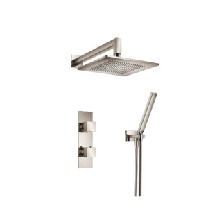 Isenberg Two Output Shower Set With Shower Head And Hand Held In Polished Nickel