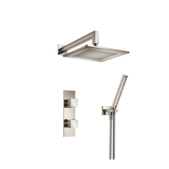 Isenberg Two Output Shower Set With Shower Head And Hand Held In Polished Nickel