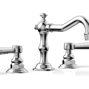 Phylrich HENRI Widespread Faucet – Lever Handles 161-02 – Polished Chrome