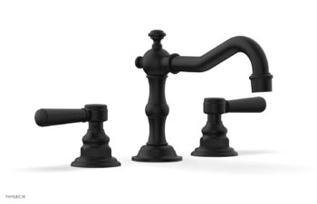 Phylrich HENRI Widespread Faucet - Lever Handles 161-02 - Matte Black