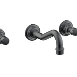 Phylrich HENRI Wall Lavatory Set – Lever Handles 161-12 – Gun Metal
