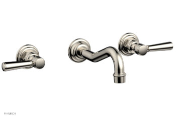 Phylrich HENRI Wall Lavatory Set - Lever Handles 161-12 - Polished Nickel