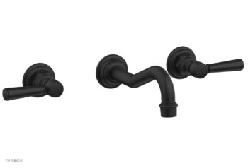 Phylrich HENRI Wall Lavatory Set - Lever Handles 161-12 - Matte Black