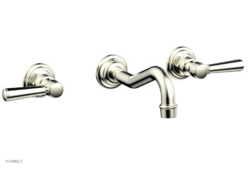 Phylrich HENRI Wall Lavatory Set - Lever Handles 161-12 - Satin Nickel