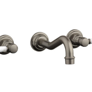 Phylrich HENRI Wall Lavatory Set – White Marble Lever Handles 161-13 – Pewter