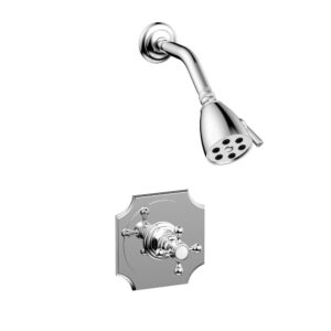 Phylrich HENRI Pressure Balance Shower Set Cross Handle 161-21 – Polished Chrome